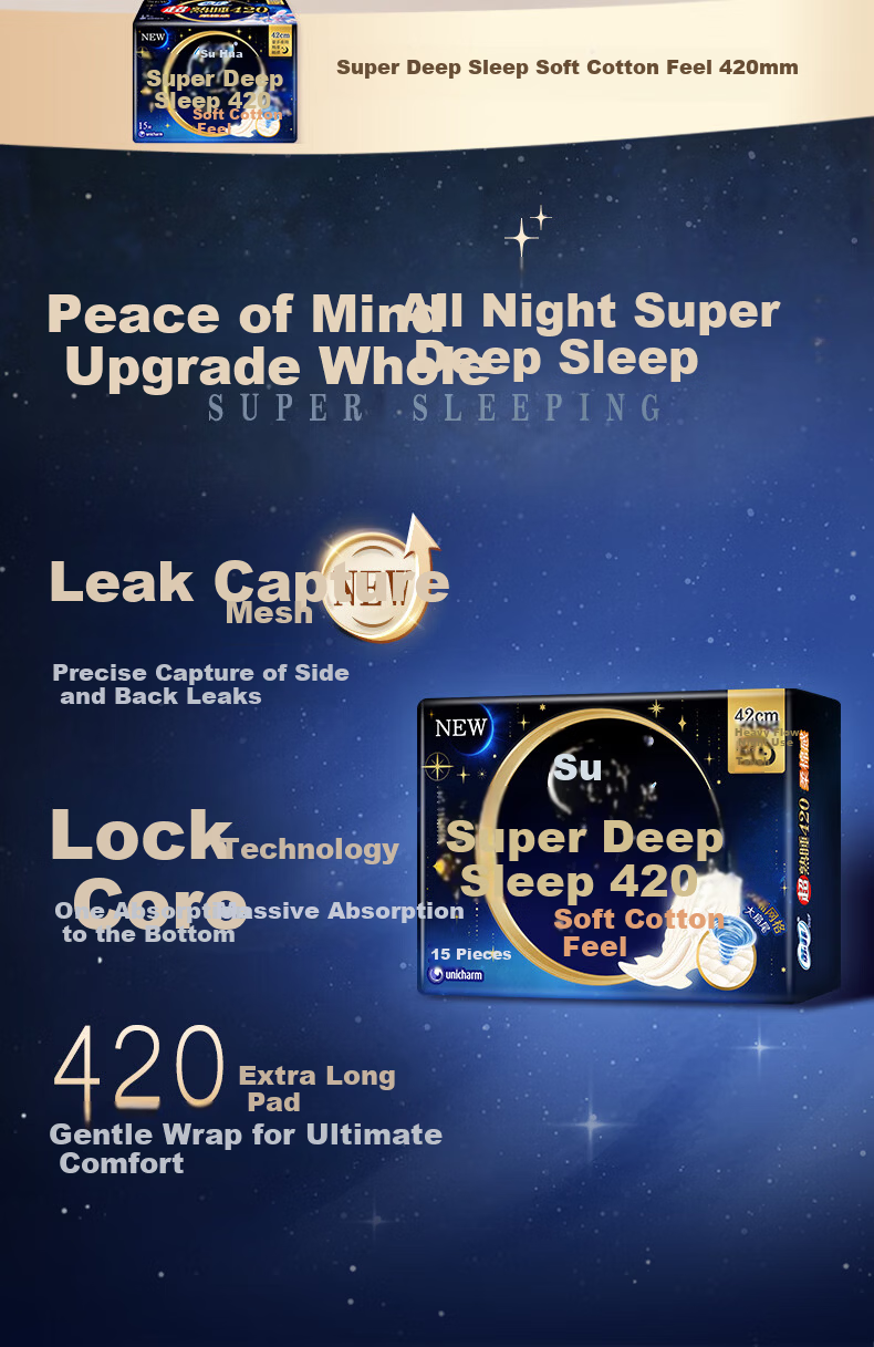 Sofy Bare Sensation S Noble Cotton 250 + Ultra Sleep 420 + Zero Sensitivity 140 Panty Liners + Secure Pants L (48+15+40+2) 8