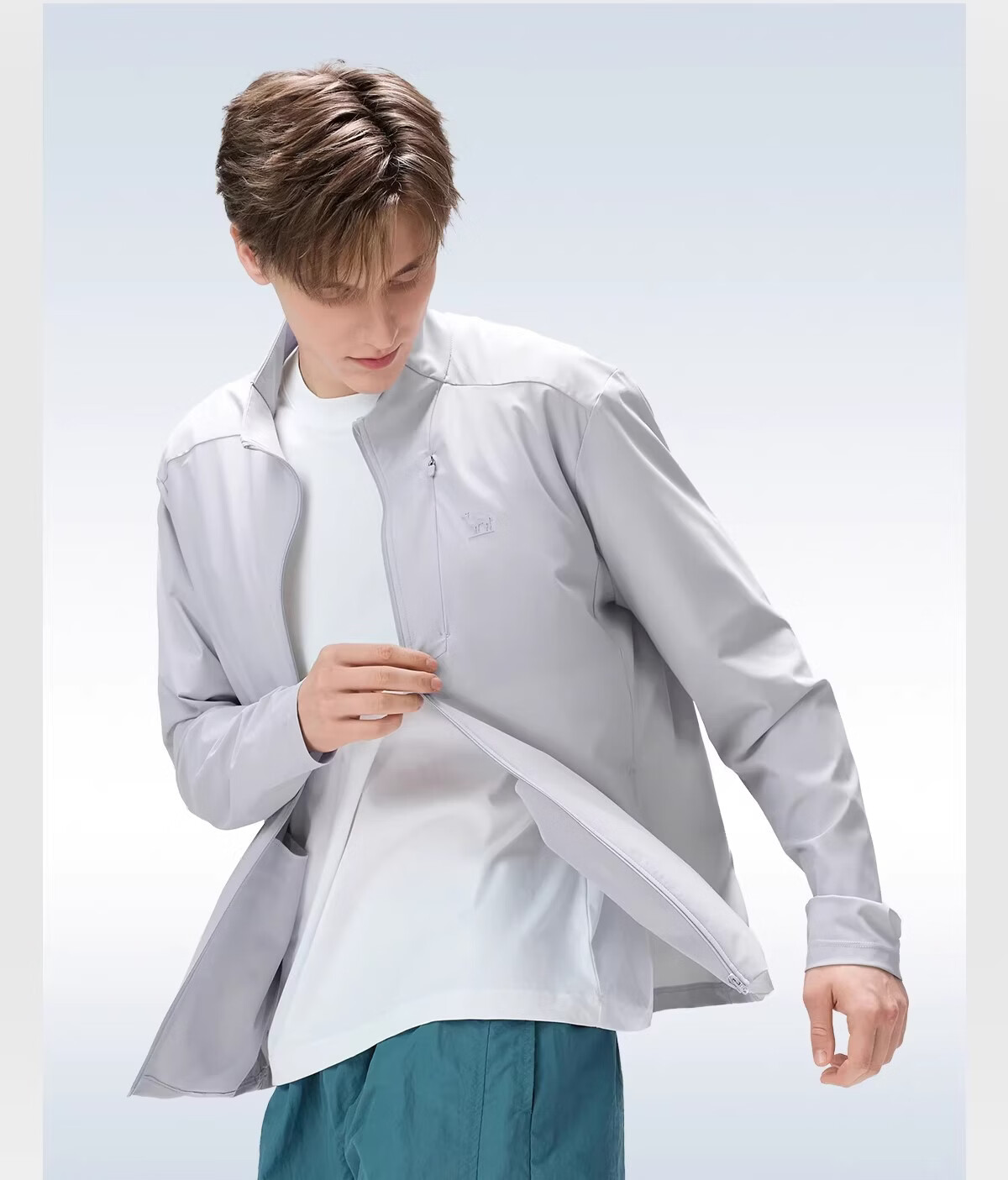Camel Women's Stand Collar Sun Protection Jacket 2026 Spring Summer New Original Yarn Cool Breathable Sports Casual Short Jacket for Men 32