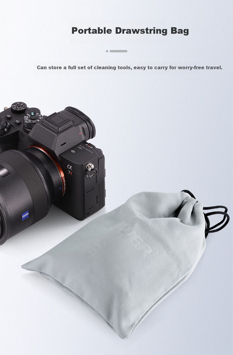 NEEWER 16-in-1 Camera Cleaning Kit CMOS Sensor Cleaning Swabs Dust Removal Tools for Canon Nikon Sony Mirrorless Cameras Lens Cleaning Paper Air Blower 10