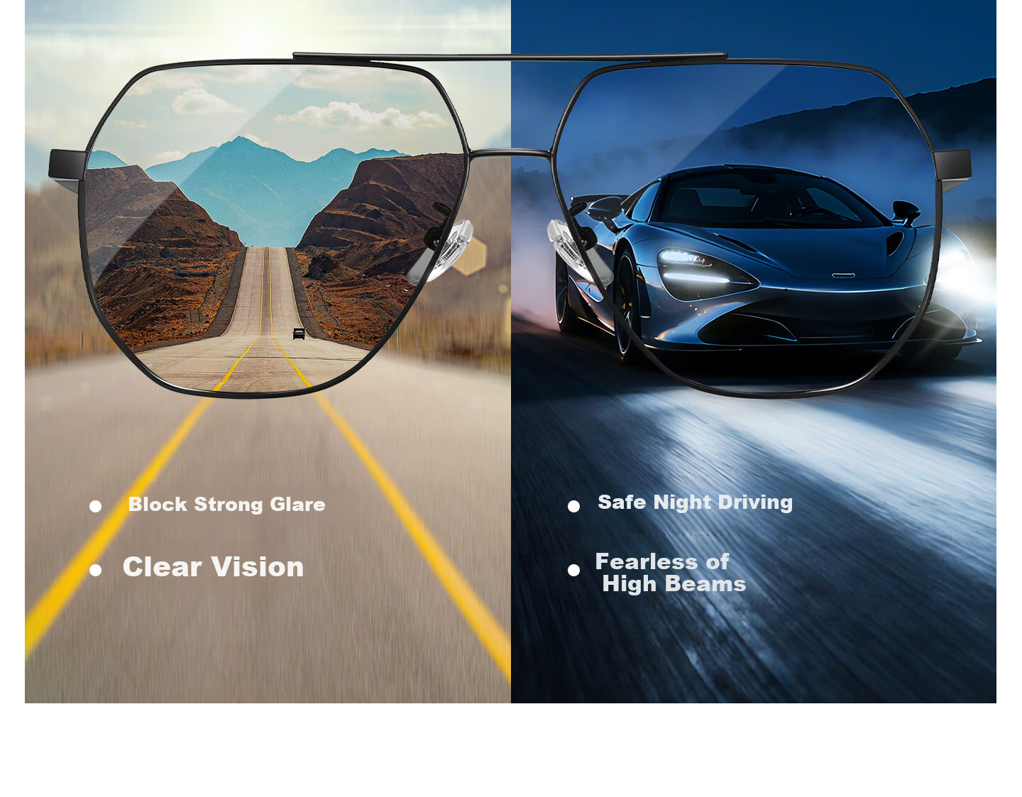 CAPONI Carbon Fiber Polarized Sunglasses for Men, Photochromic UV Protection Driving Day and Night Use 14