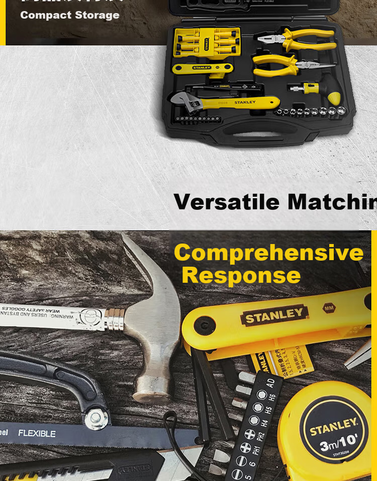 STANLEY 18-Piece Premium Universal Tool Kit Household Electronic Repair Tool Set 90-597 3