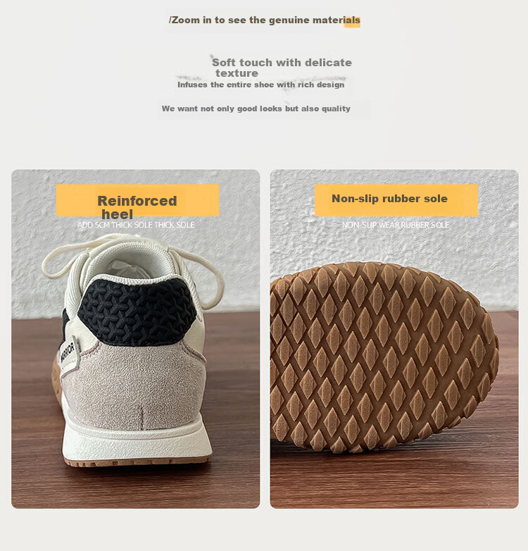 Warrior Red Women's Training Shoes Autumn Retro Niche Casual Sports Sneakers 5062 Beige/Black Size 35 6