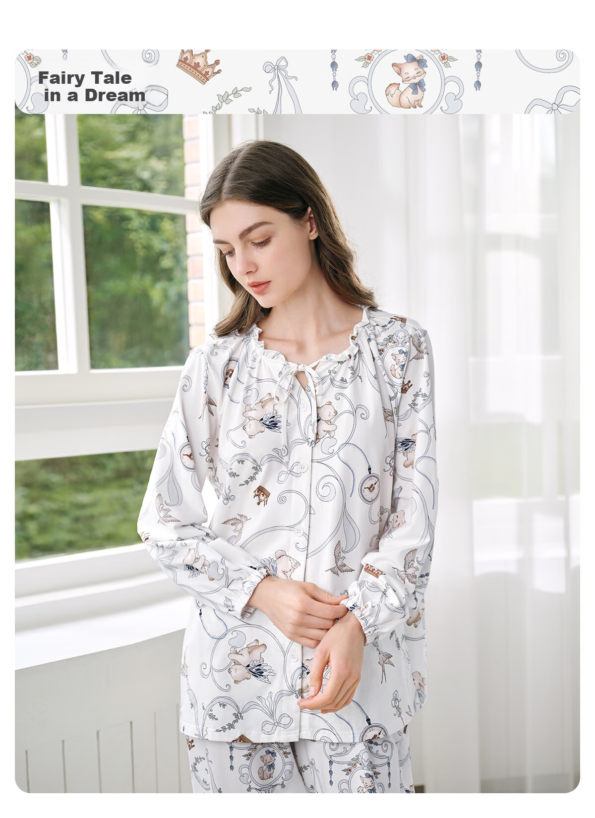 JOYNCLEON Maternity Postpartum Nursing Pajamas Spring Summer Cotton Antibacterial XL JYZ178915 15