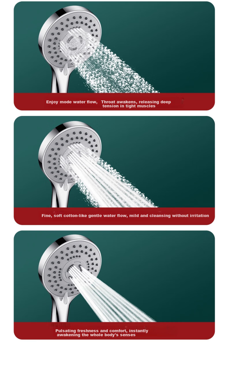 JROR [Germany] Shower Set Bathroom Shower Head with Hose Complete Shower Kit 16