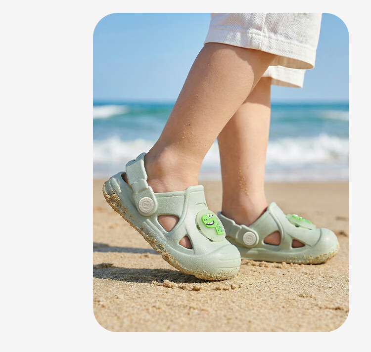 Mutong Baby Boys Summer Essential Oil Protective Clog Cartoon Soft Sole Beach Shoes Girls Wind Violet 150 15