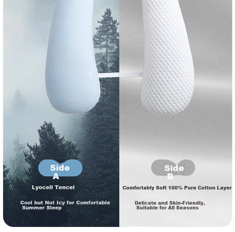 Aibedila Baby Shaping Pillow Newborn Head Correction Pillow 0-6 Months Anti-Flat Head Sleep Aid Blue 8