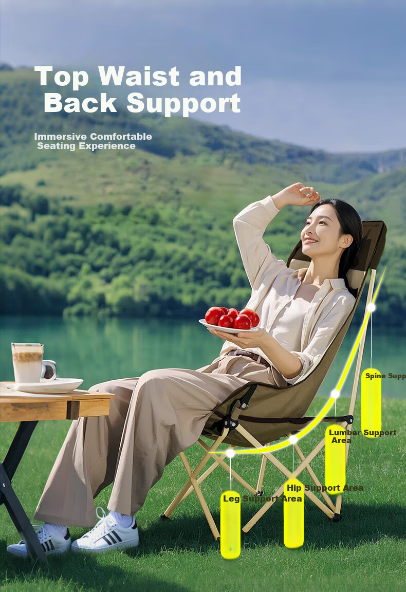 Hoshino Outdoor Table and Chair Set Camping Equipment Full Folding Portable Picnic Table and Chair Five-Piece Set 3