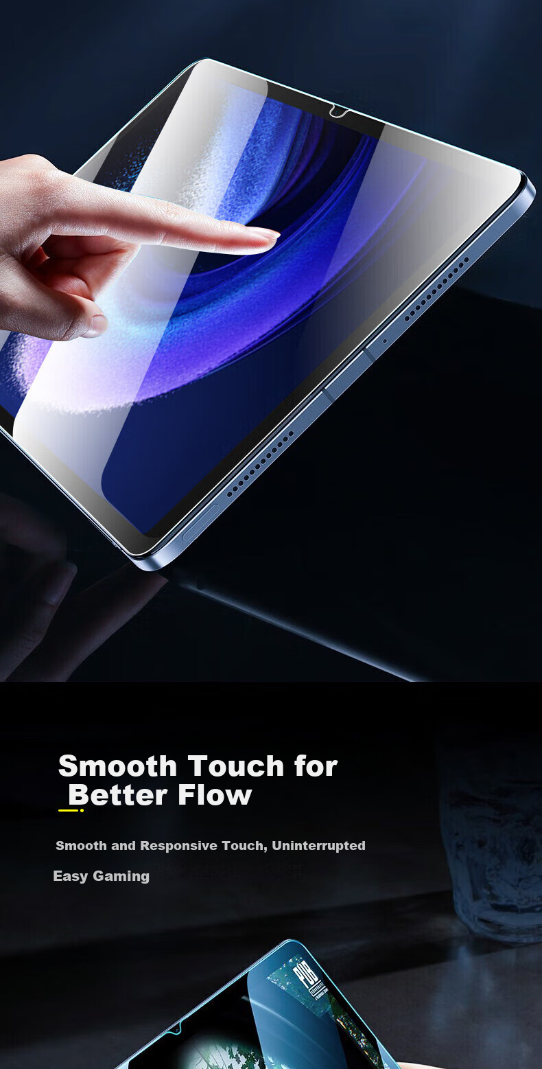 ALittleFlower Tempered Glass Screen Protector for Xiaomi Pad 8/7/7Pro 11.2-inch 2024/2025 Model, HD Anti-Fingerprint, Anti-Scratch, Shockproof Protective Film 2