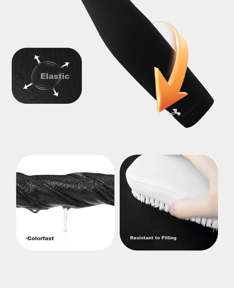 Under Armour UV Protection Arm Sleeves Unisex Cooling Sleeves Summer Basketball Sports Arm Guards Elbow Support Cycling Sleeves 9