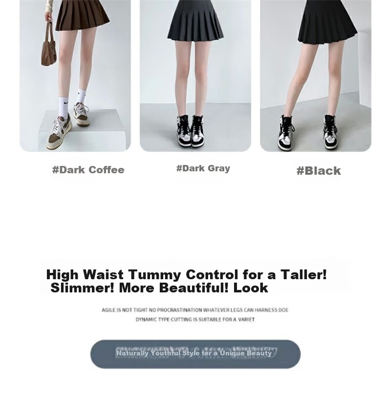 Langsha Pleated Skirt Women Spring 2026 New High Waist Slimming College Style A-Line Mini Skirt Petite JK Suit Short Skirt 12