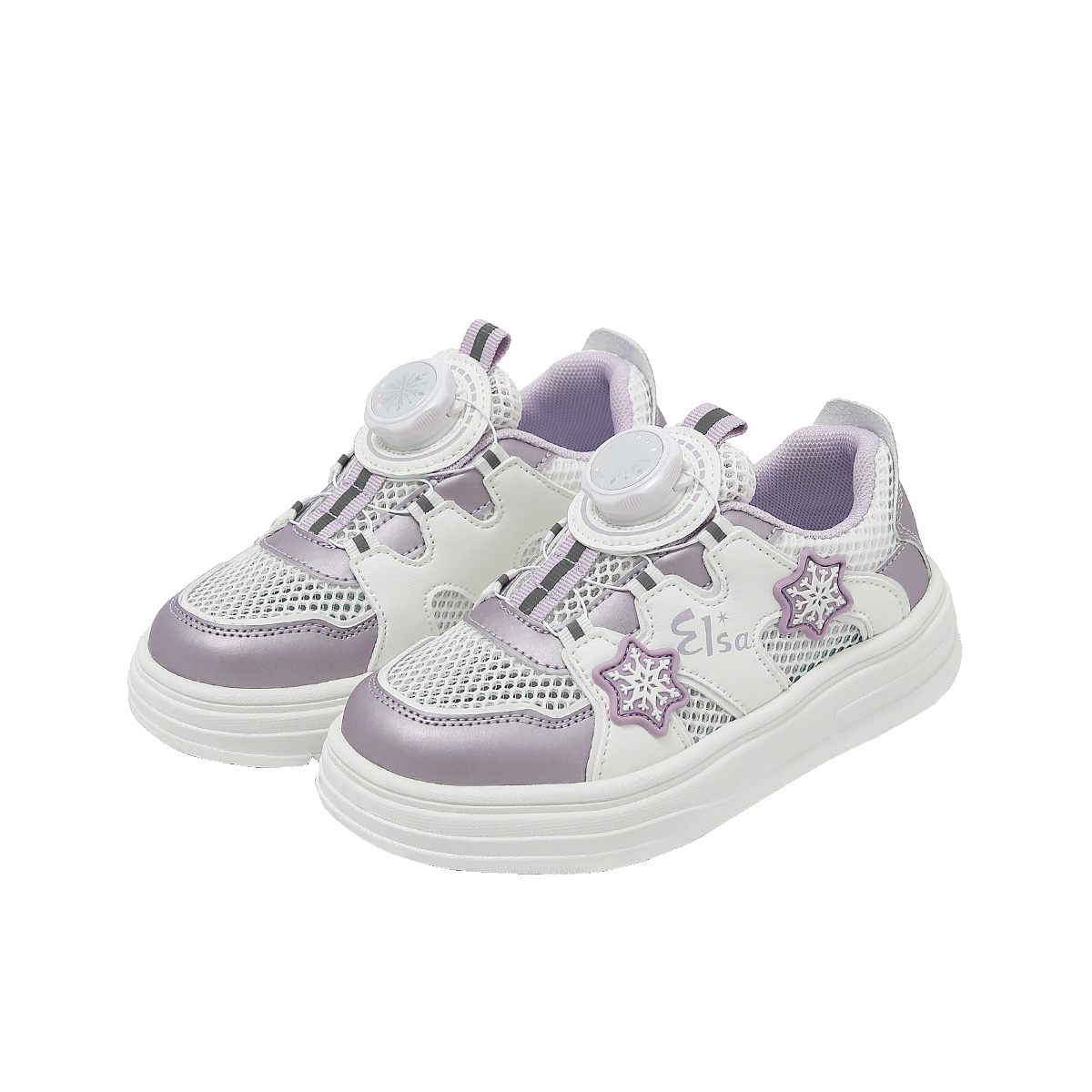 Disney Children's Sports Shoes for Boys And Girls, Summer Mesh Breathable Casual Shoes, Velcro Versatile Color-Block Kids' Sneakers, White And Blue, Size 35