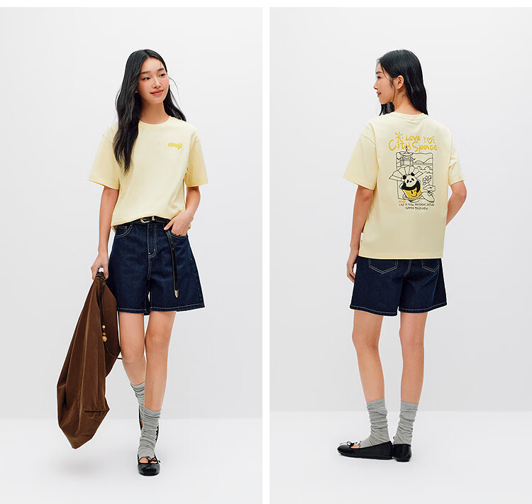 Semir Mall Edition | emoji™ Collaboration Series Women's Summer Printed Short Sleeve T-Shirt 2026 Clothing 101326100023 22
