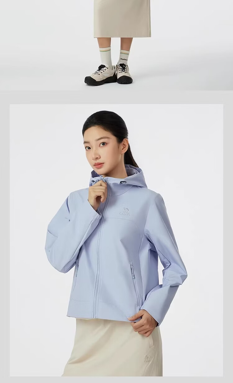 Camel [Three-Proof] Unisex Outdoor Softshell Jacket Women's Spring 2026 Windproof Water-Repellent Insulated Oil-Resistant 20