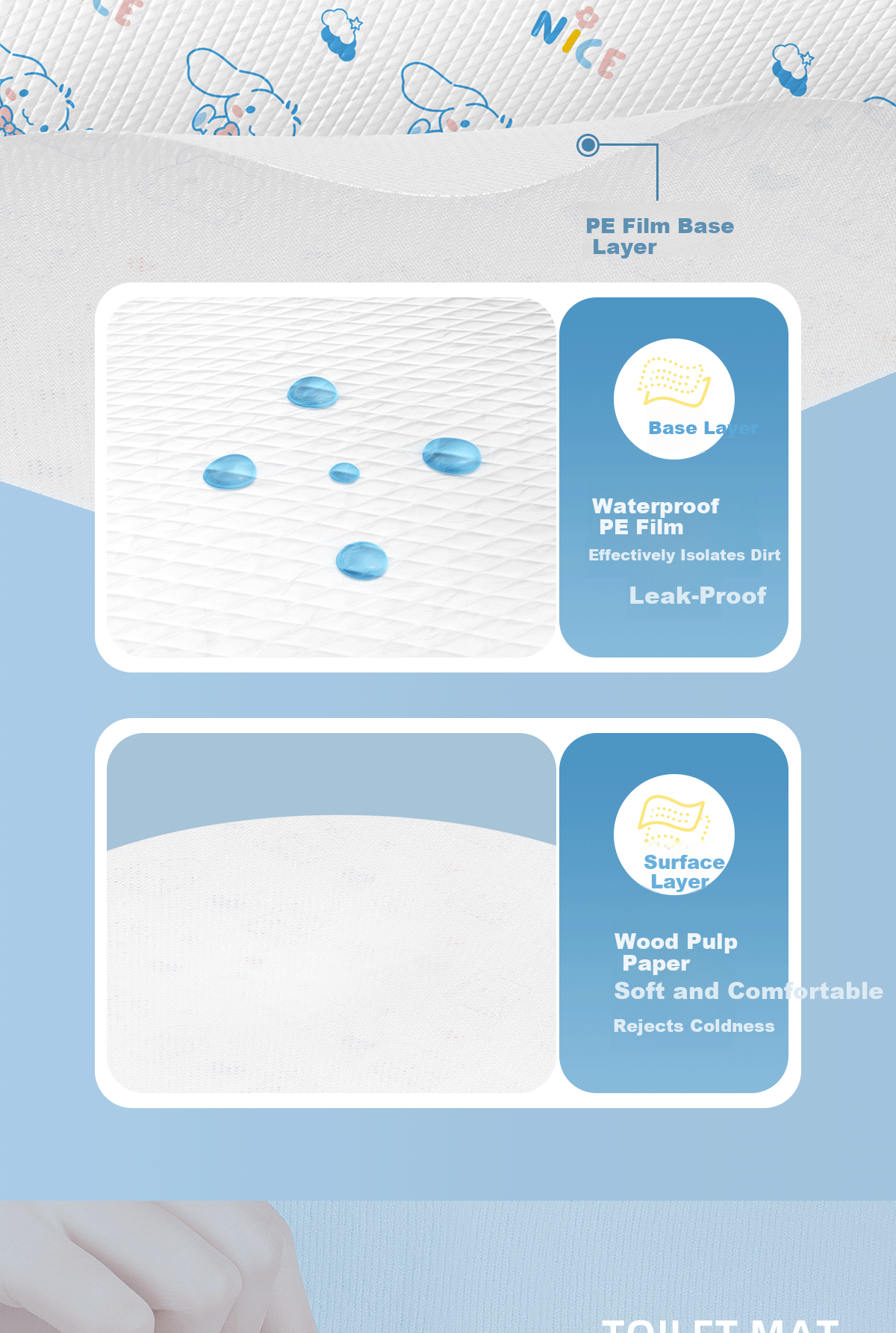 BADIGAO Disposable Full-Coverage Toilet Seat Cover Maternity Commode Pad Travel Hotel Portable Toilet Seat Paper 5