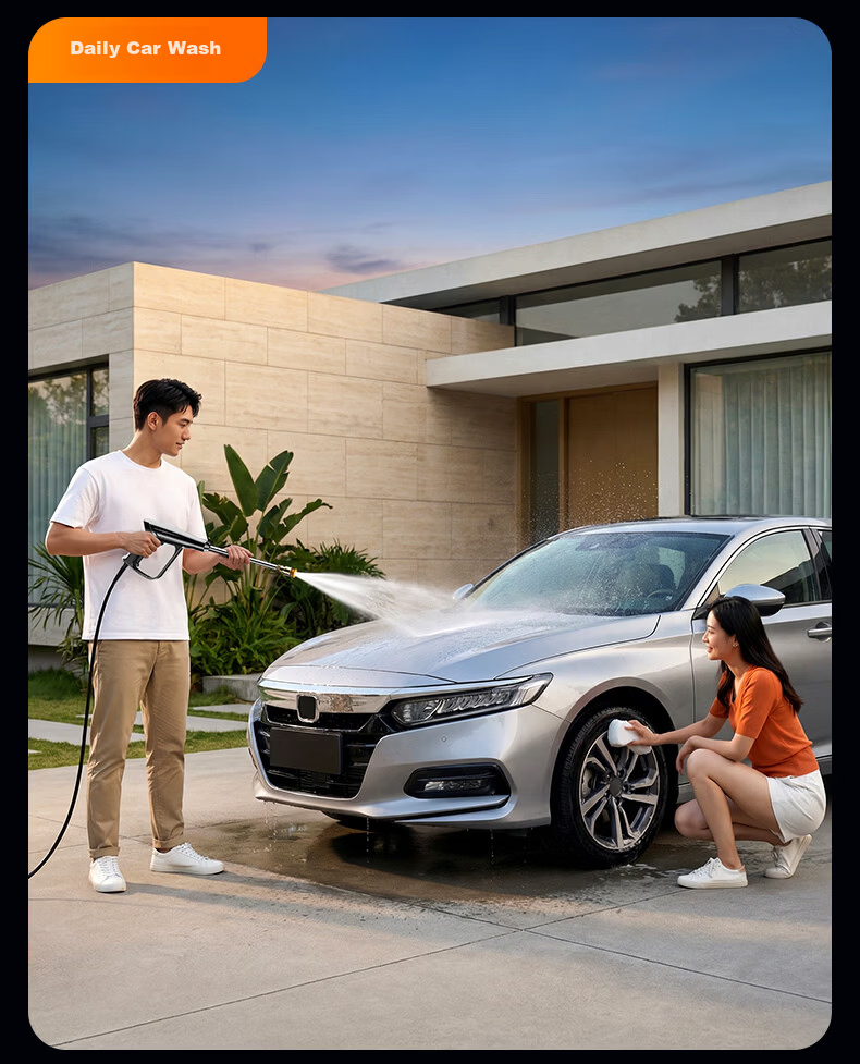 HUIDUODUO Commercial Car Wash Machine High Pressure 220V Household Water Spray Gun Powerful Floor Cleaning High Pressure High Power Car Wash Station Special 41