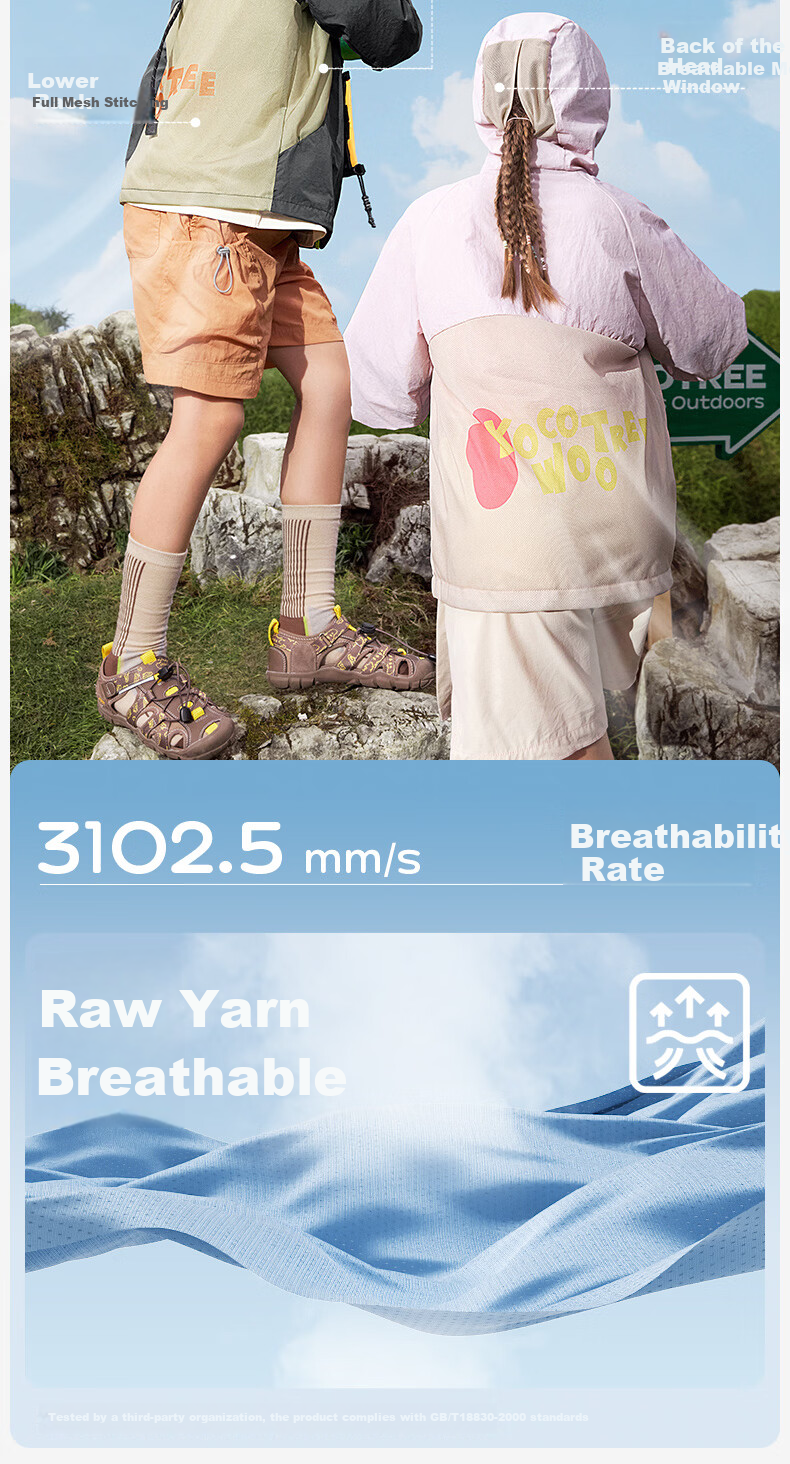Kocotree KK Tree Kids Sun Protection Jacket Cooling Breathable Outdoor Hooded Sunproof Mesh Shirt for Boys and Girls 13