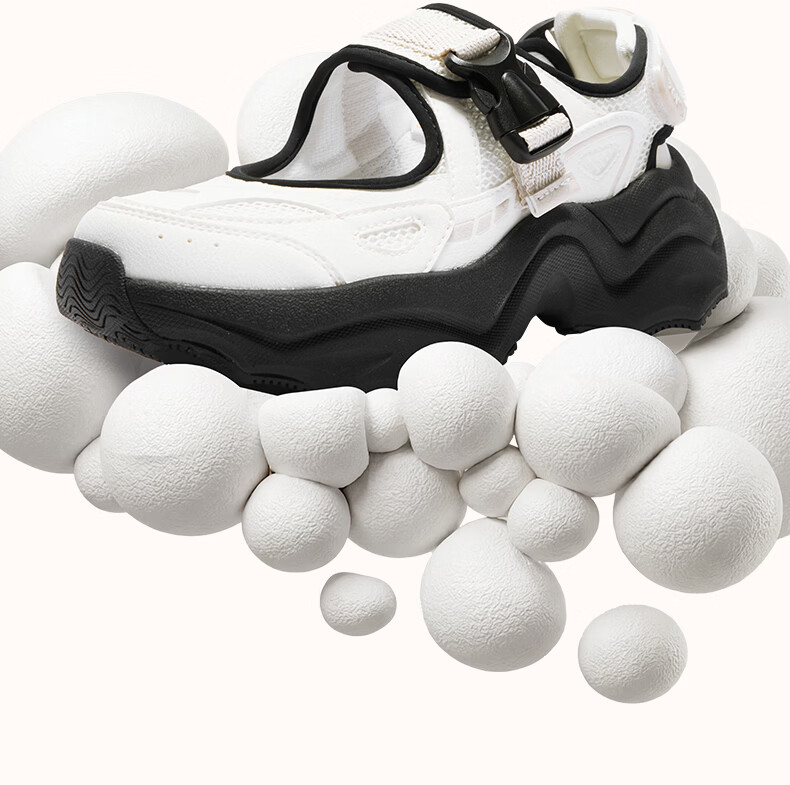 361° Women's Summer Sports Outdoor Dumpling Sandals Casual Shock-Absorbing Soft Sole Water Shoes 682626776-1 12