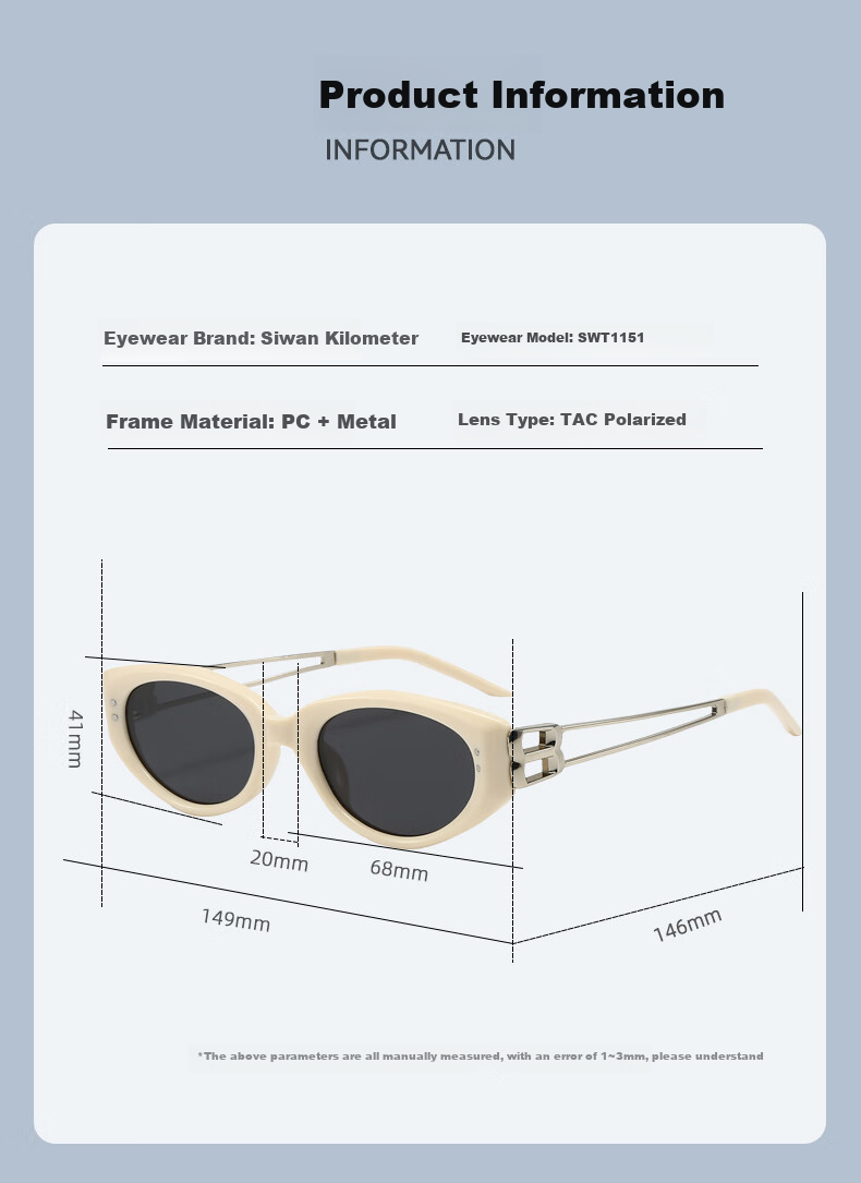 40,000 Kilometers 2025 New GM Cat Eye Sunglasses Women High-End Kunst Prescription Polarized UV Protection Driving Sunglasses Men 8