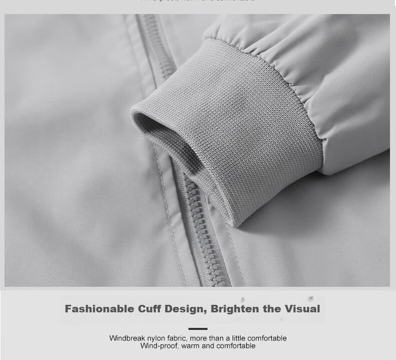 Jeanswest Men's Spring and Autumn Casual Sports Comfortable Loose Jacket Trendy Baseball Collar Outerwear 5