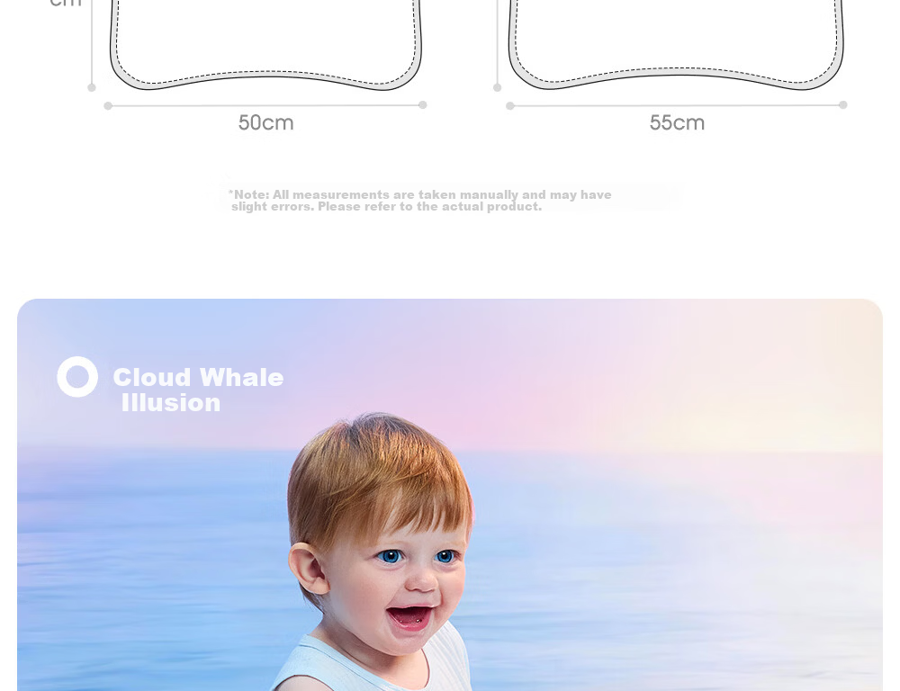 Beitaisi Children's Pillow, Summer Breathable Baby Ice Silk Cool Pillow, for Ages 3-6, Infant Kindergarten Pillow, Cloud Slice Pillow, Mushroom Farm 41