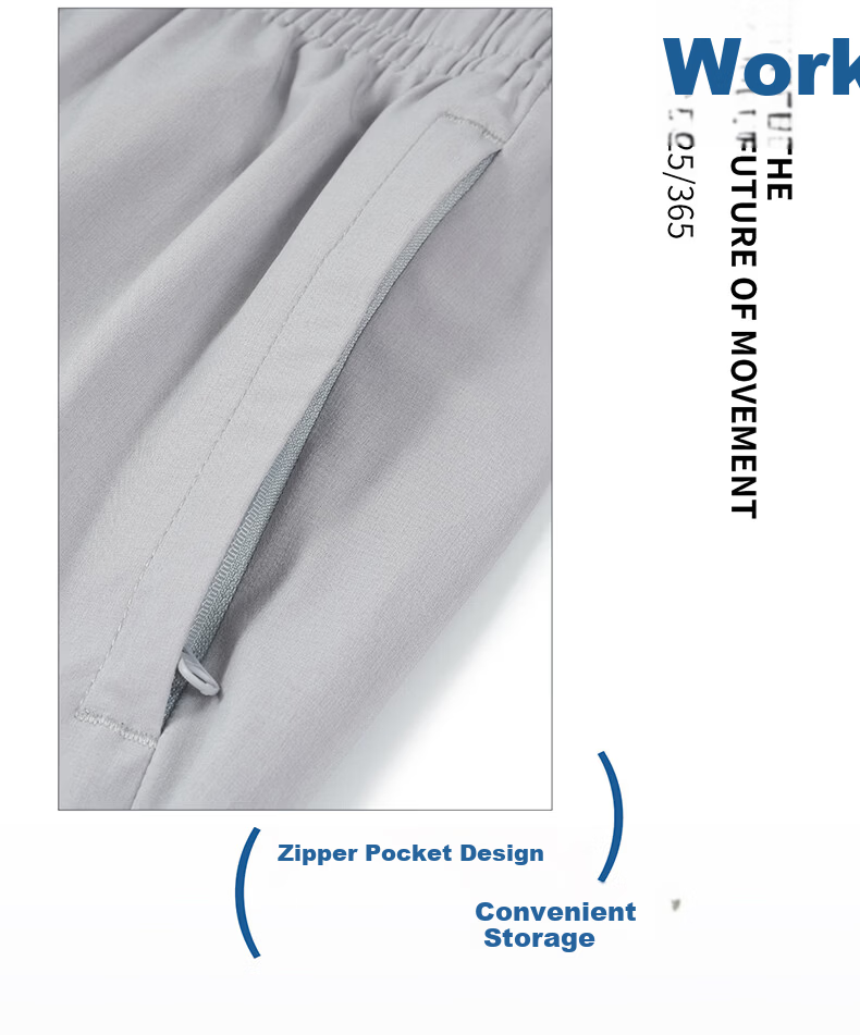 ERKE Men's Summer New Woven Straight Casual Sports Pants Ice Cooling Moisture-Wicking Quick-Dry Trousers 11