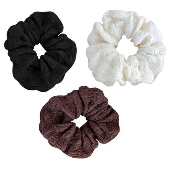 Chense Hair Ties [3 Mixed Colors], Seamless High Ponytail Hair Bands, High Elasticity Rubber Bands for Girls' Hair Ties And Ponytail Holders