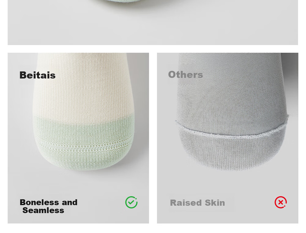 Beitais Children's Socks Baby Spring and Autumn Indoor Breathable Pure Cotton Long Tube Socks for Boys and Girls Toddler Walking 27