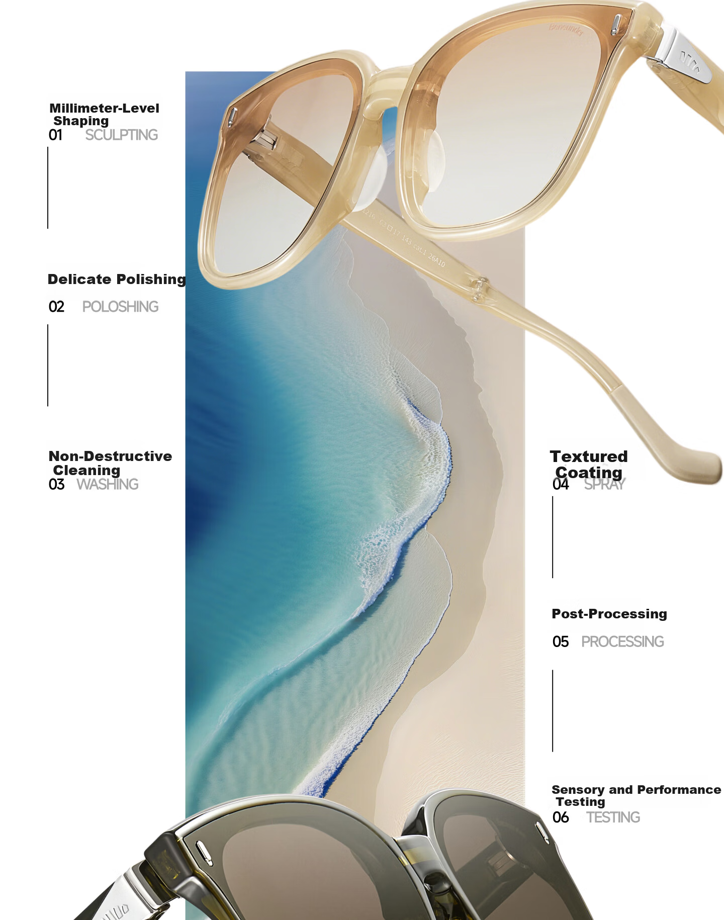 Banana Under Sunglasses Large Square Round Frame Unisex New Driving Outdoor Travel HD Folding Sunglasses FD025 17