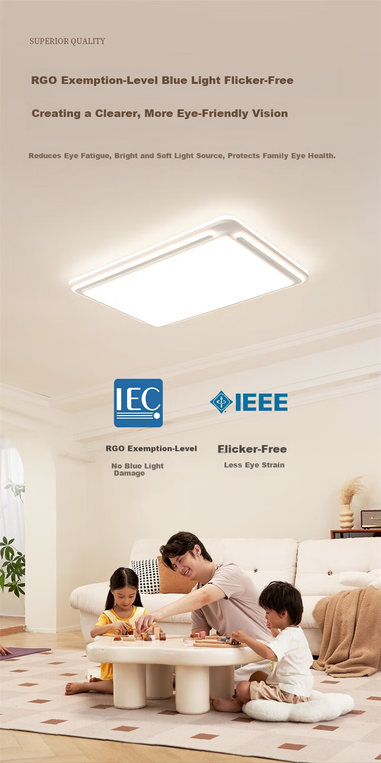 NVC Offline Voice Full-Spectrum Ceiling Light Living Room Main Light Eye Protection Bedroom Lamp with Installation Included 10