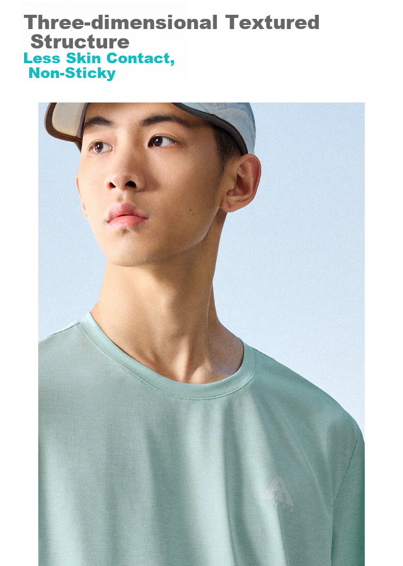 Anta Outdoor Quick-Dry Sports Short Sleeve T-Shirt Men Summer New Solid Color Breathable Trendy Knit Base Layer Top 12