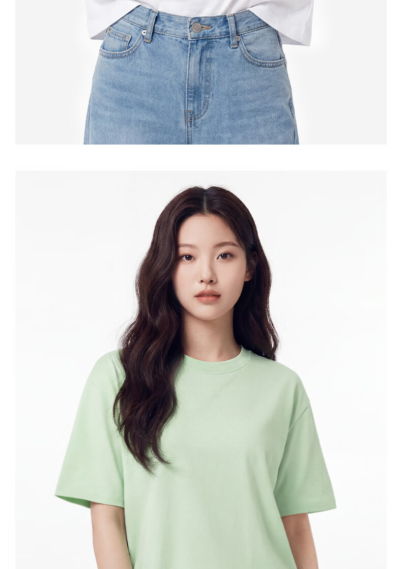 Urban Beauty Pure Cotton T-Shirt Short Sleeve Women Fashion High-End 2026 New Summer Plus Size Korean Style Casual Top 24