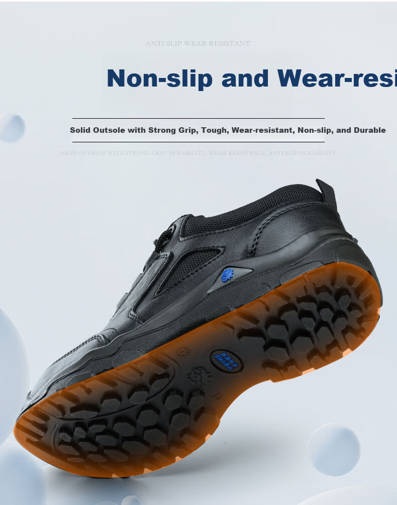 LAOGUANJIA Men's Safety Shoes with Steel Toe Cap, Anti-Smashing, Puncture-Resistant, Waterproof, Oil And Acid Resistant, Solid Sole, High-Top Protective Work Functional Shoes, Size 43 4
