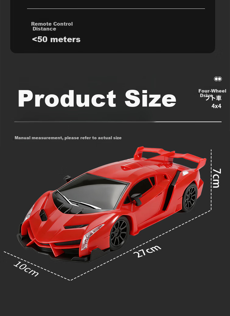 BIG TAYLOR Remote Control Racing Drift Lamborghini Toy Car for Boys Ages 3-6-12 Birthday Gift 13