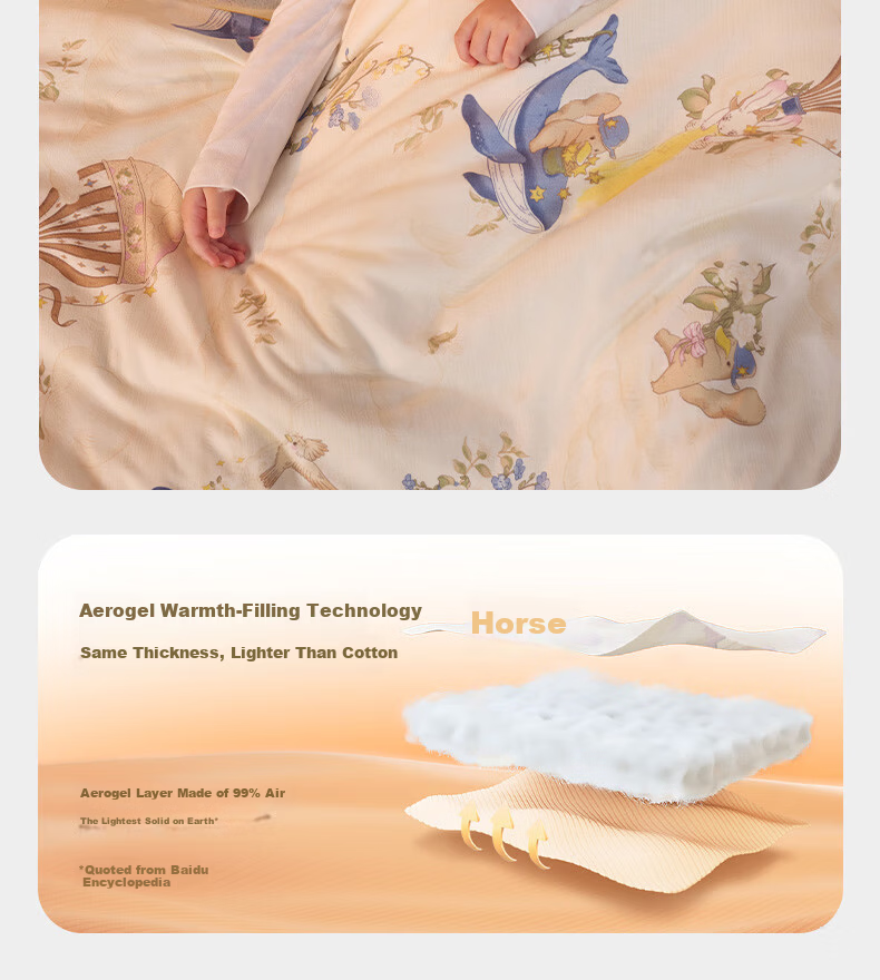 Babycare Baby Quilt Camellia Knitted Blanket Kindergarten Four Seasons Filled with Mulberry Silk 150*210CM 15