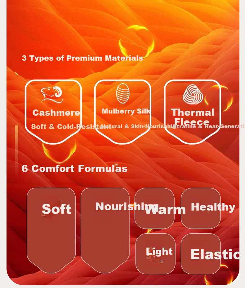 MiiOW Thermal Cashmere Silk Underwear Set Autumn Winter Thickened High Neck High Waist 2025 New Style 3