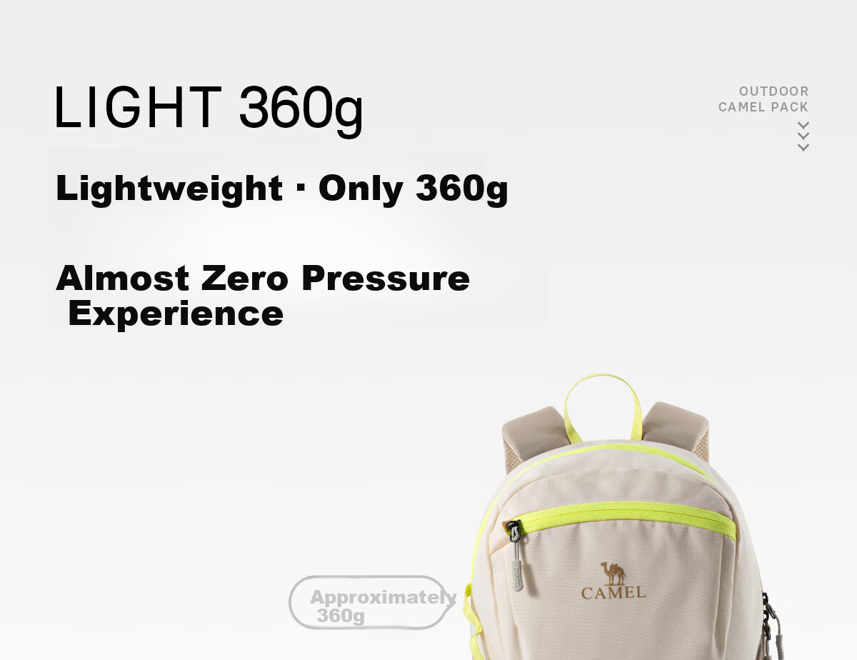 CAMEL Small Ice Cream Bag Lightweight Backpack Outdoor Sports Travel Shoulder Bag Lightweight Hiking Backpack 1070 8