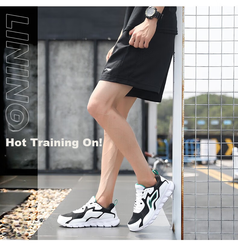 Li-Ning Men's Sports Shorts, Summer Quick-Dry Breathable Loose Casual Pants, Running Fitness Basketball Thin Ice Silk Five-Point Shorts 3