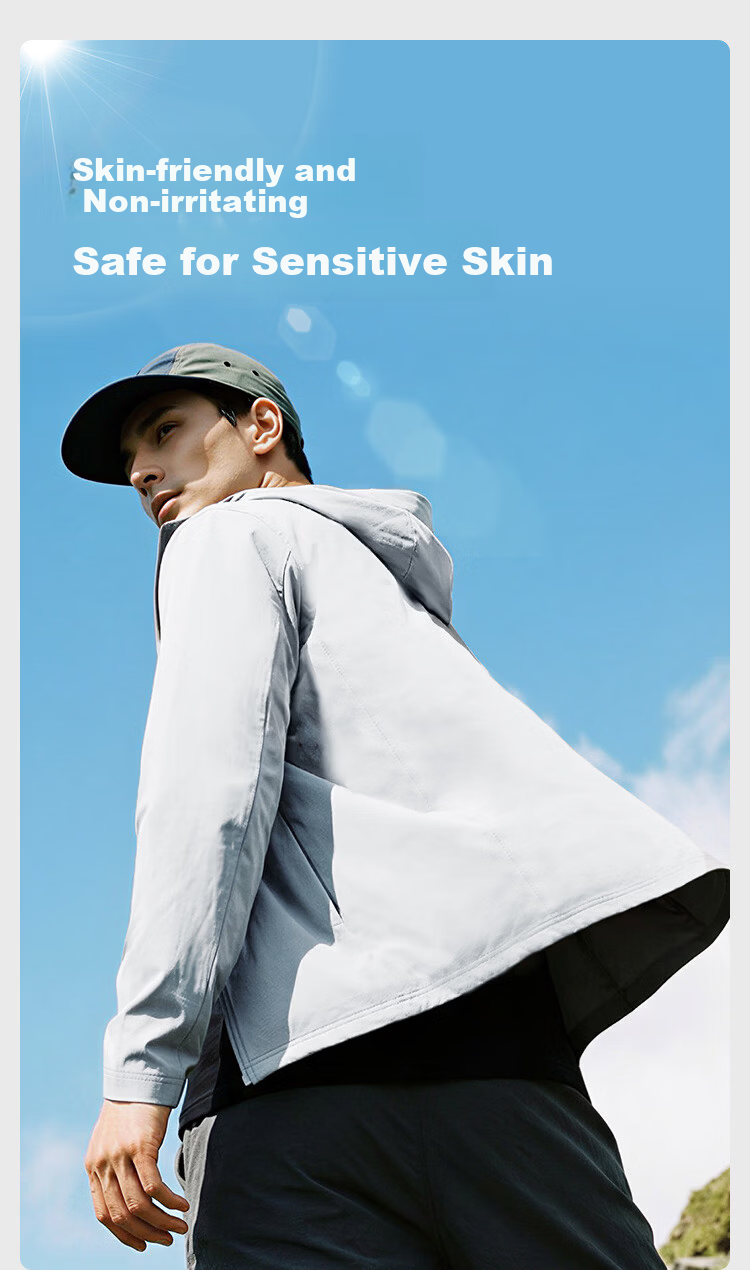JD Jingzao Bestselling 10k+ Small Cooling Fan Men's Sunscreen Ice Silk Cool Outdoor Sun Protection Jacket Spring Summer Thin Coat Light Pine Green L 8