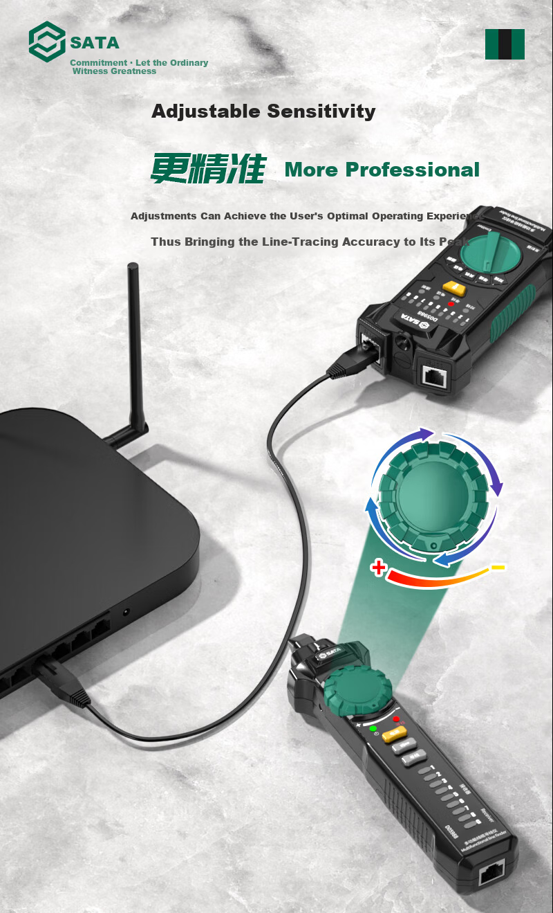 SATA Cable Tracker Strong Electrician Wire Tracer Network Tester Circuit Continuity Detector D05988 3