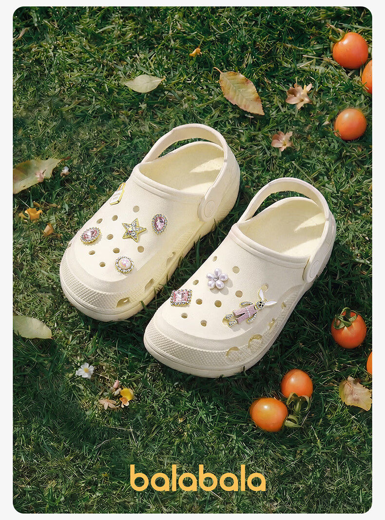 BALABALA Kids Girls Summer EVA Beach Clogs Soft Comfortable Outdoor Sandals 15