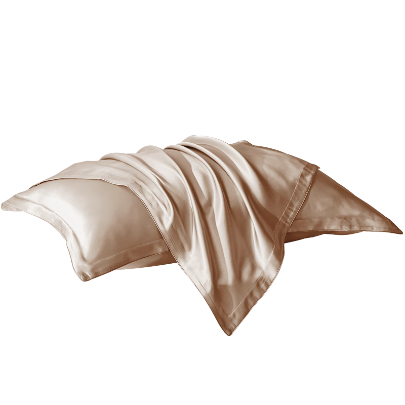 Taihu Snow Silk Pillowcase Luxury Pure Color 100% Mulberry Silk Pillowcase Liusha Gold 48x74cm