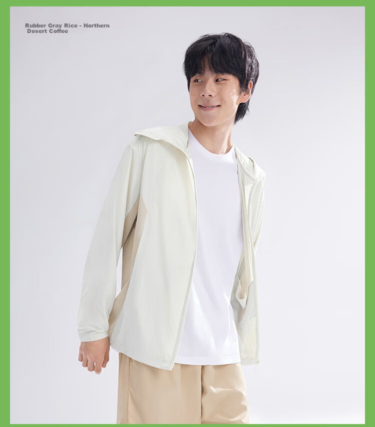 Beneunder Men's Sunscreen Jacket Thin Skin Jacket Ice Silk UV Protection Cooling Breathable Outdoor TS407 24