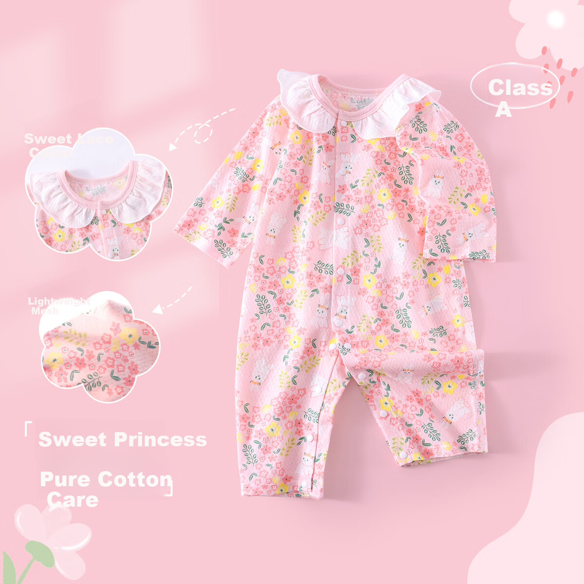 DEESHA Baby Romper Newborn Spring Summer Long Sleeve Bodysuit Unisex Infant Four Seasons Cotton Clothing