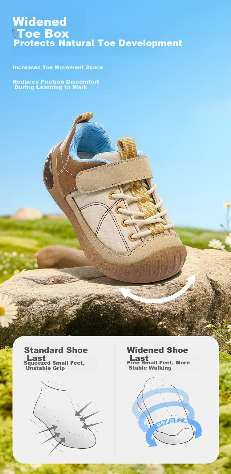 Balabala Kids Toddler Walking Shoes Baby Steady Shoes Boys Girls 2026 New Spring Autumn Outdoor Trendy Red Shoes 7