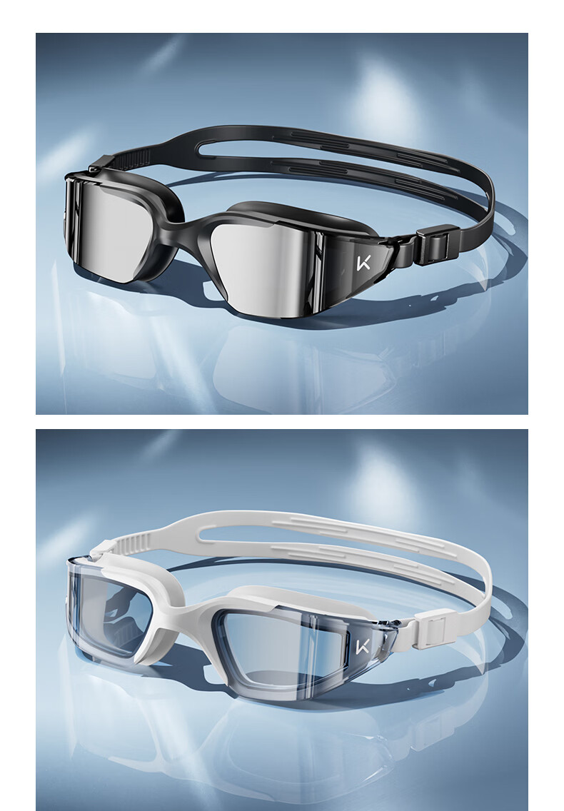 Keep Swimming Goggles HD Waterproof Anti-Fog Durable Comfortable Adult Unisex 060 Misty Purple Plano 17
