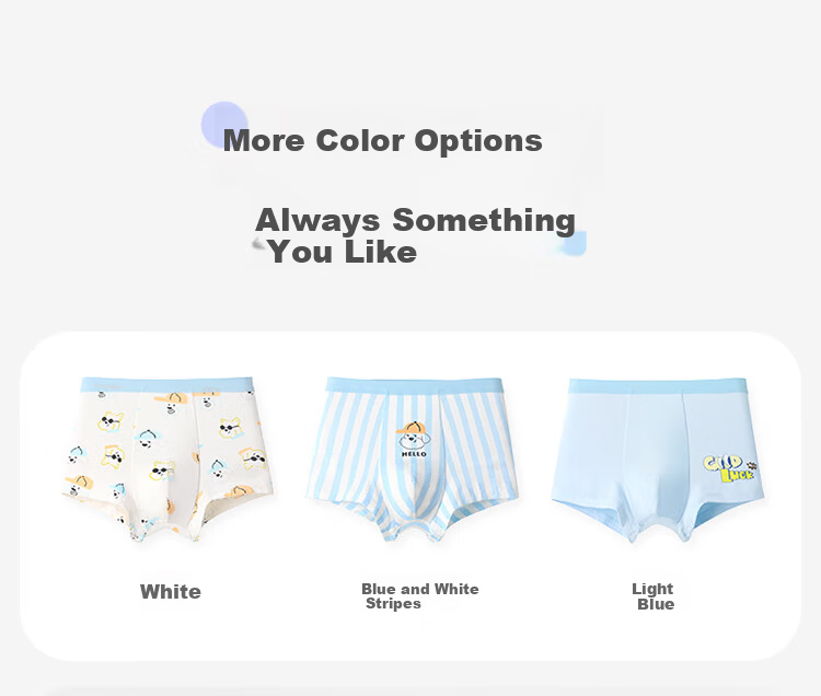 Jiusuiban Boys' Children's Underwear 7A Antibacterial Silk Gusset Boxer Shorts Comfortable Cartoon Four-Point Shorts for Young Boys 9