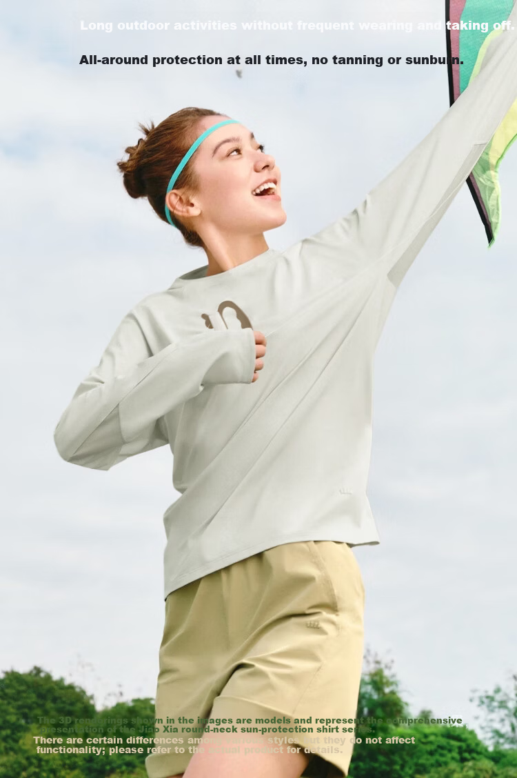 Beneunder Women's Sunscreen Long Sleeve T-Shirt Slim Lightweight Outdoor Breathable Quick-Dry Spring Summer 2026 New AS003 Ink Gray L 8