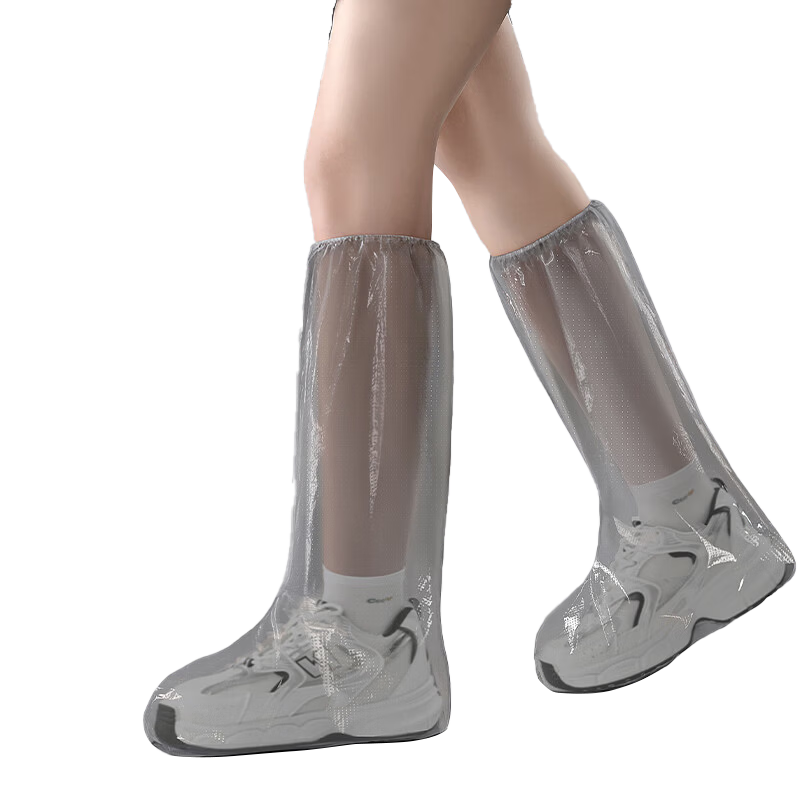 BWNK Disposable Rain Shoe Covers High-Cut Waterproof for Adults 20-Pack