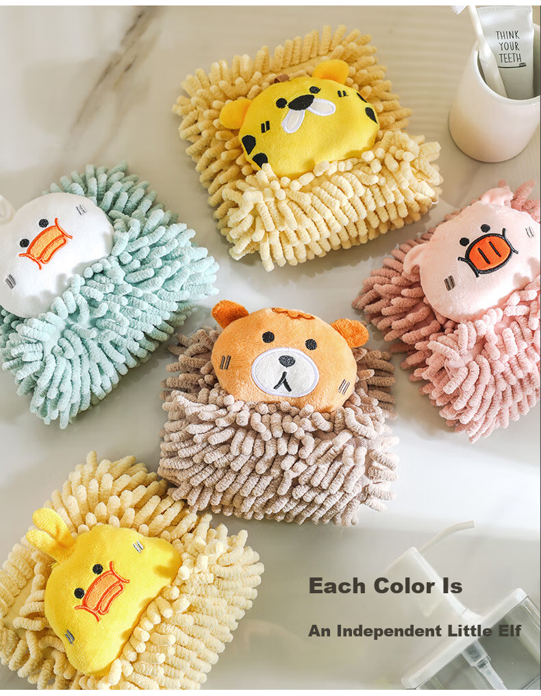 Grace Pure Cotton Towel, 34*34cm*4 Pieces, Kitchen Hand Towel, Baby Face Wipe, Sweat-Absorbing Small Towel 13