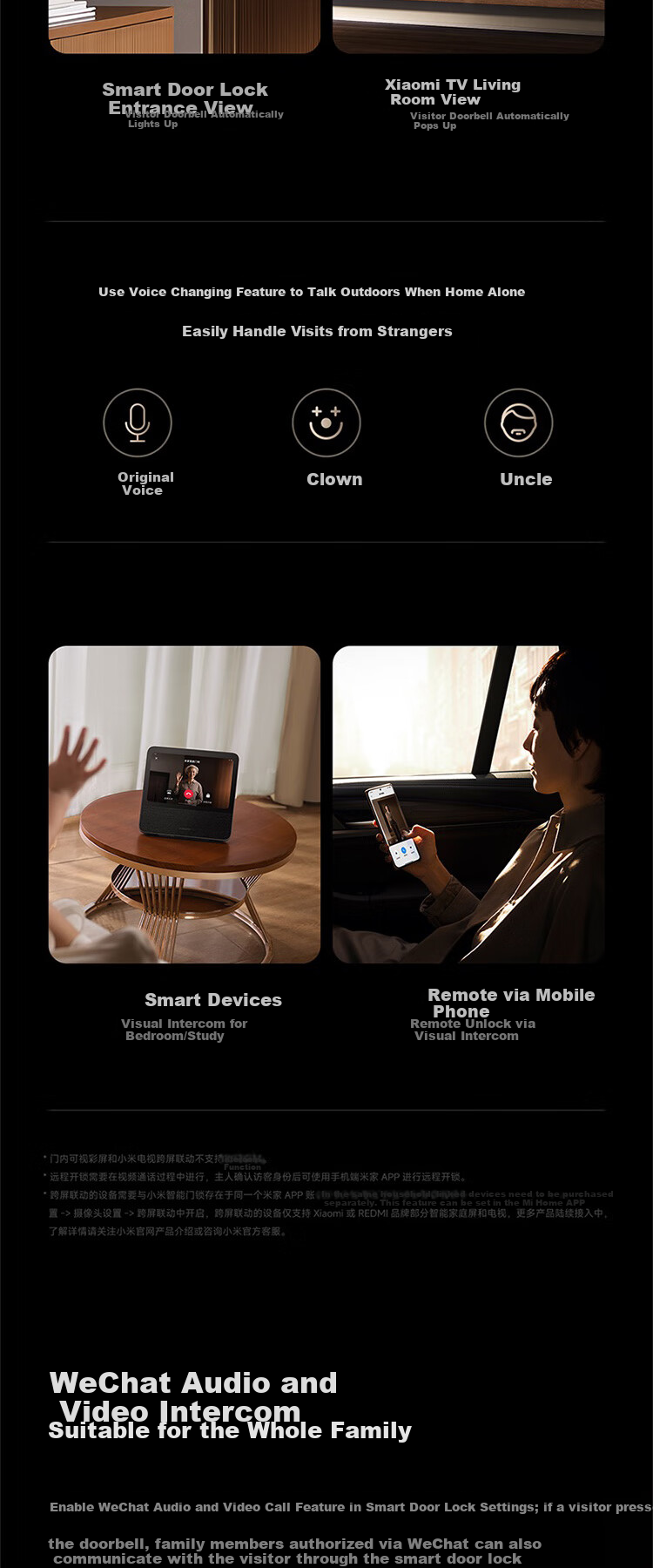 Xiaomi Smart Door Lock 4 Pro Palm Vein Face Recognition Cat Eye Large Screen Smart Electronic Password Anti-theft Lock 10